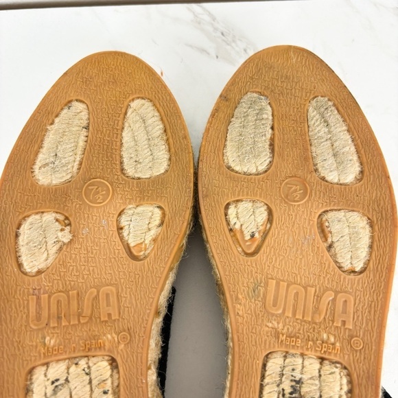 Unisa Women's Black Canvas Gladiator Sandals Sz 7.5 - Picture 10 of 10